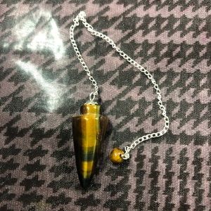 Tigers eye pendulum